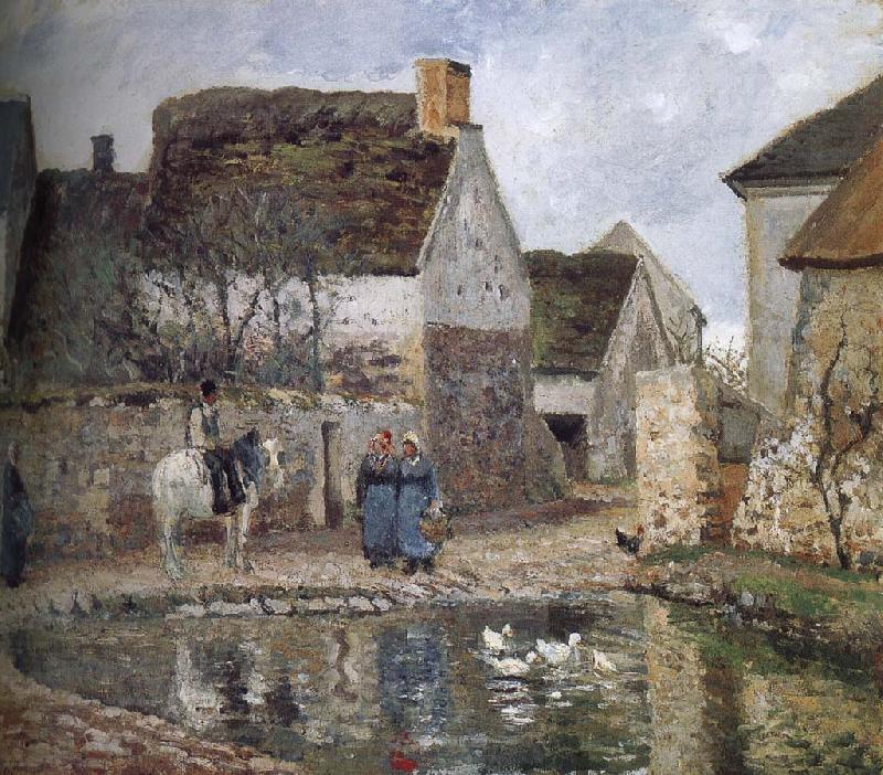 Camille Pissarro Enno s pond France oil painting art